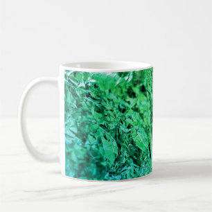 tasse verte enveloppée