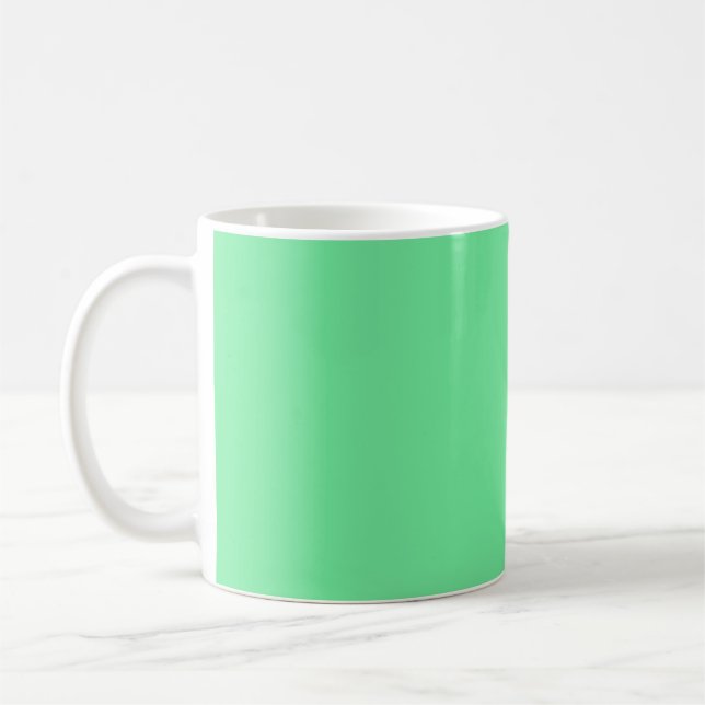 Tasse verte lime solide et brillante (Gauche)