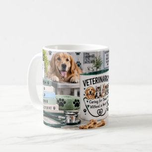 Tasse Vétérinaire qui se soucie des Animaux