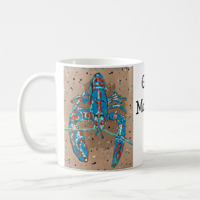 Tasse Vibrante Lobster Abstrait (Gauche)