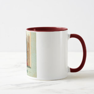 Tasse victorienne de Noël de Père Noël