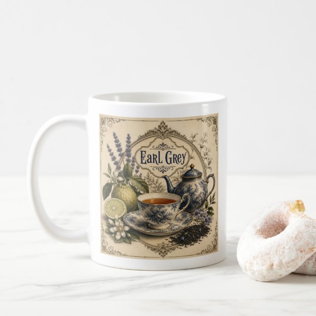 tasse victorienne Earl Grey  (Avec donut)
