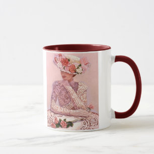 Tasse victorienne romantique de Madame café