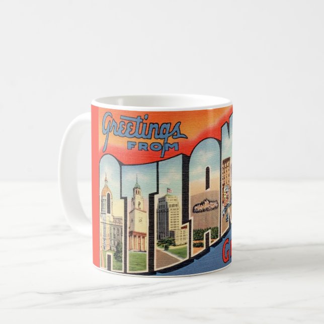 Tasse vintage Atlanta GA  (Devant gauche)
