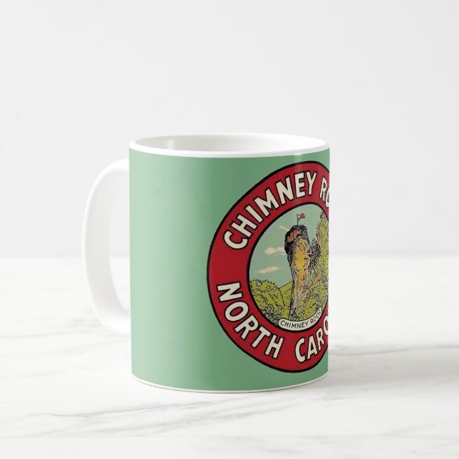 Tasse Vintage Chimney Rock NC (Devant gauche)