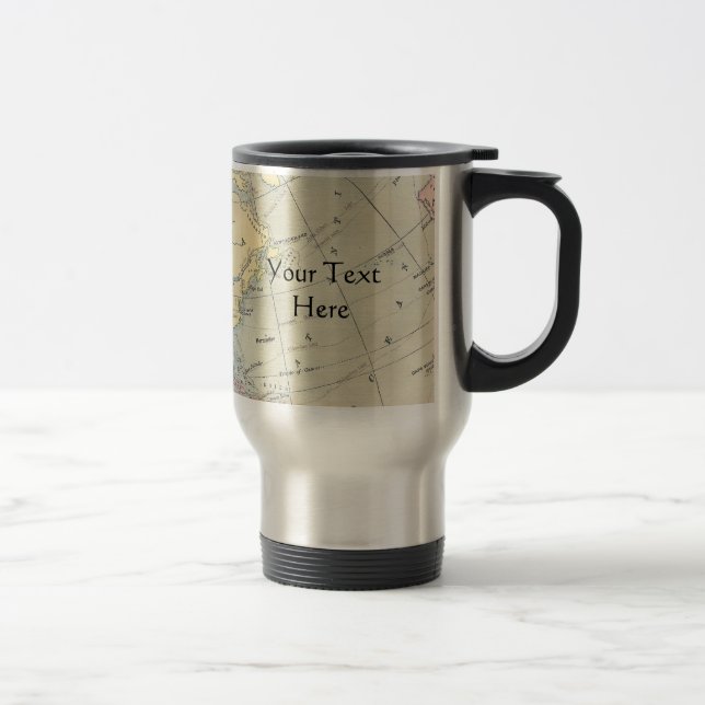 Tasse vintage de carte (Droit)