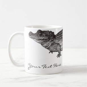 Tasse vintage de crocodile