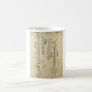 Tasse vintage de guitare