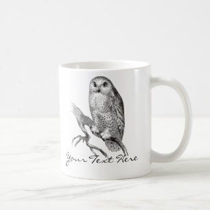 Tasse vintage de hibou de Milou