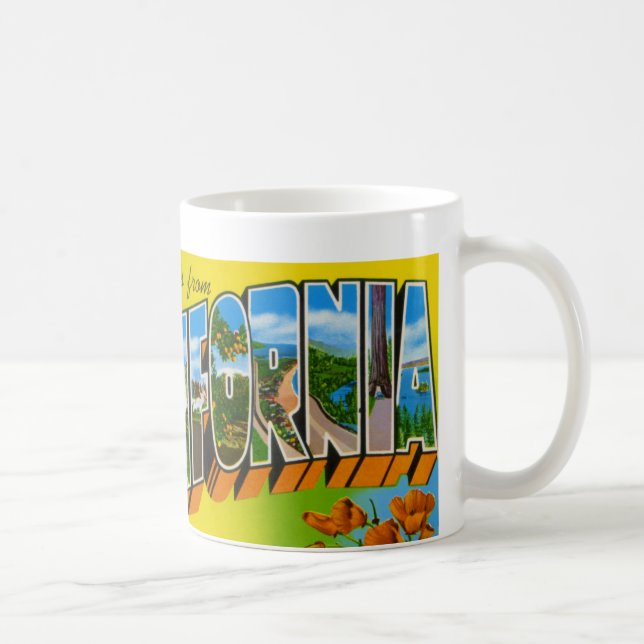 Tasse vintage de la Californie (Droite)