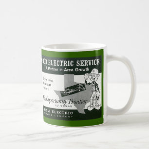 Tasse vintage de la publicité de kilowatt de Reddy