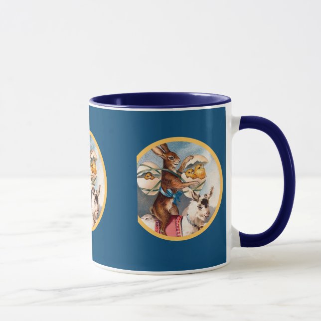 Tasse vintage de lapin de Pâques (Droite)