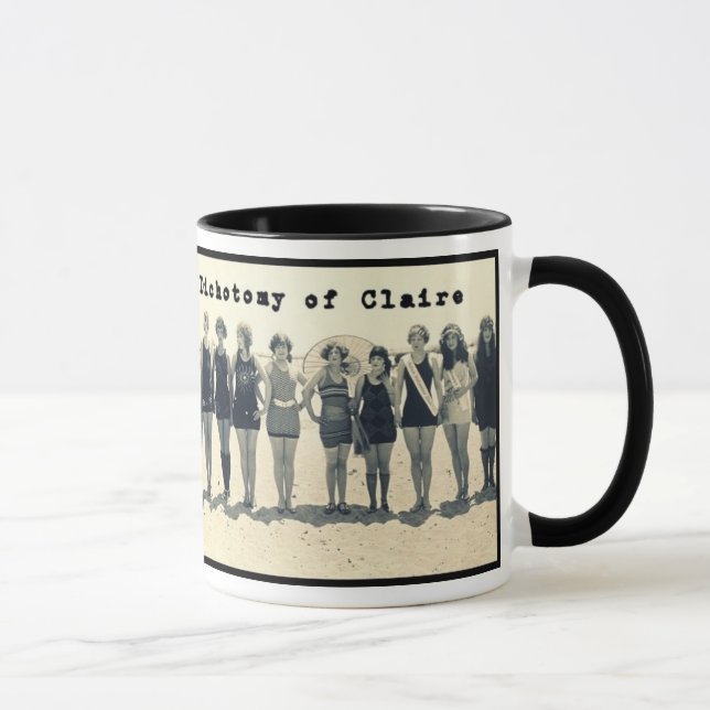 Tasse vintage de logo de Claire de photo (Droite)