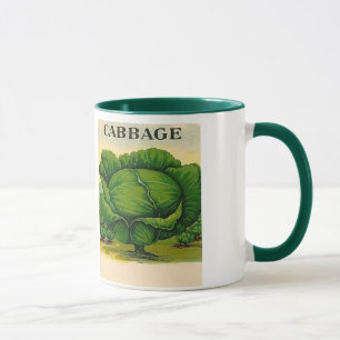 tasse vintage de paquet de graine de chou