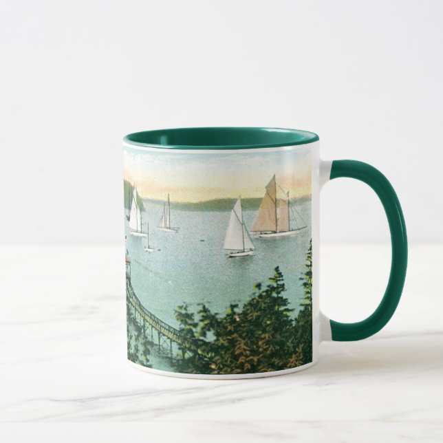 Tasse vintage de voiliers (Droite)