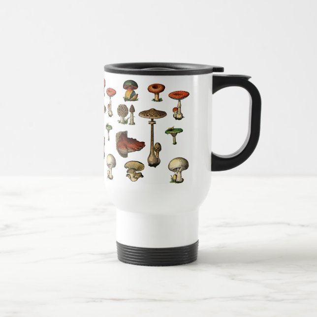 Tasse vintage de voyage de champignons (Droite)