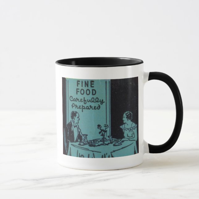 Tasse vintage de wagon-restaurant (Droite)