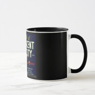 Tasse vintage d'étiquette de caisse de fruit