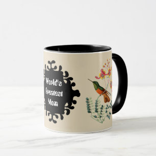 Tasse vintage d'oiseau de ronflement de la plus