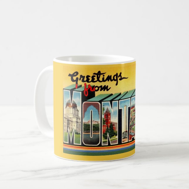 Tasse vintage du Montana (Devant gauche)