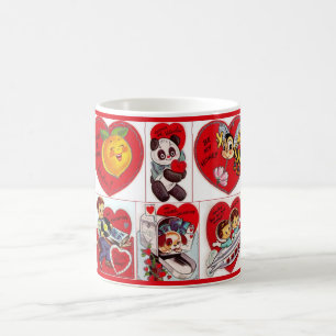 Tasse vintage mignonne de Valentines