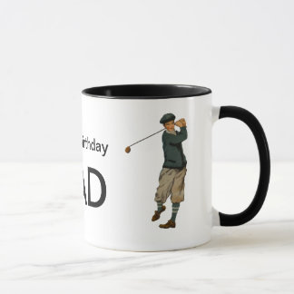Tasse vintage nommée personnalisable de golf de