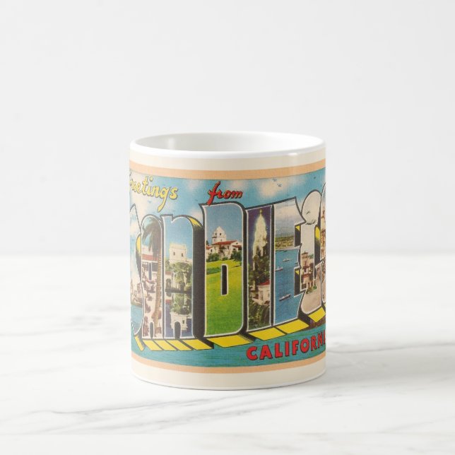 Tasse Vintage San Diego Californie (Centre)