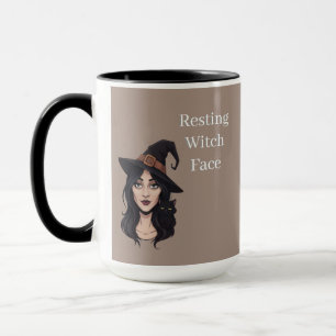 Tasse Visage de Sorcière au Repos Mug Café Hallo