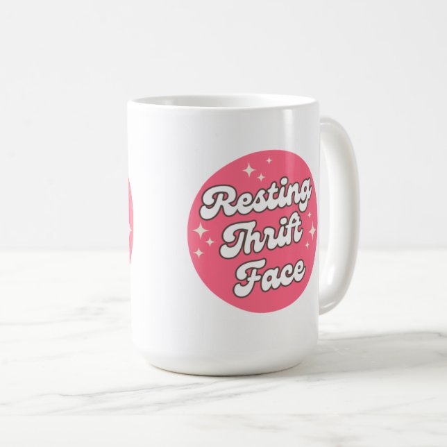 Tasse Visage Friperie au Repos (Devant droit)
