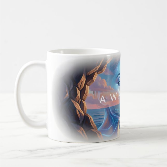 Tasse Vision Réveillée au Coucher du Soleil (Gauche)