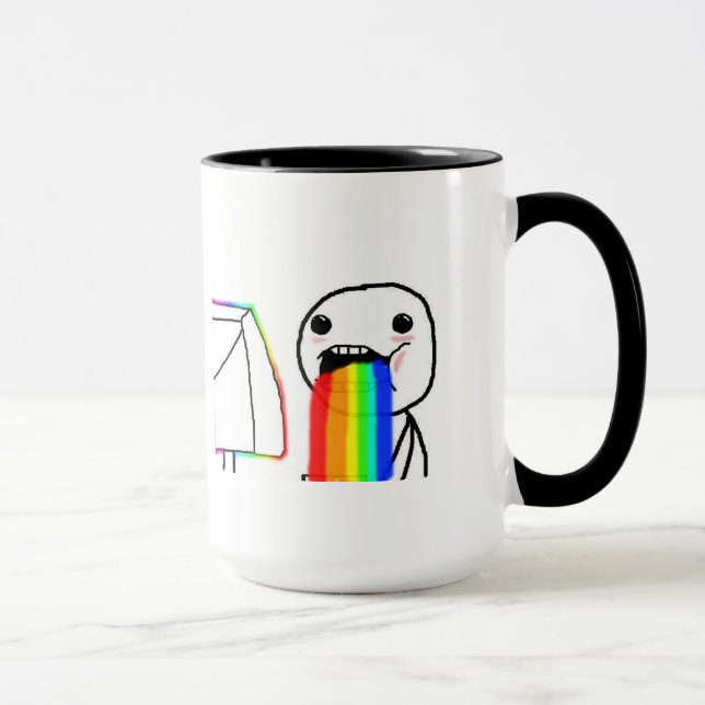 Tasse vomissante d'arcs-en-ciel (Droite)