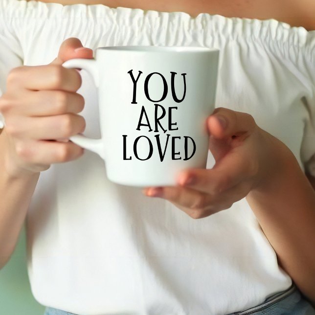 Tasse Vous êtes aimé, Cadeau inspirant (Créateur téléchargé)