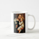 Tasse w/prayer de St Joseph sur l'inverse<br><div class="desc">C'est une belle tasse avec une prière puissante demandant l'intervention de St Joseph. Un grand rappel pour prier chaque matin !</div>