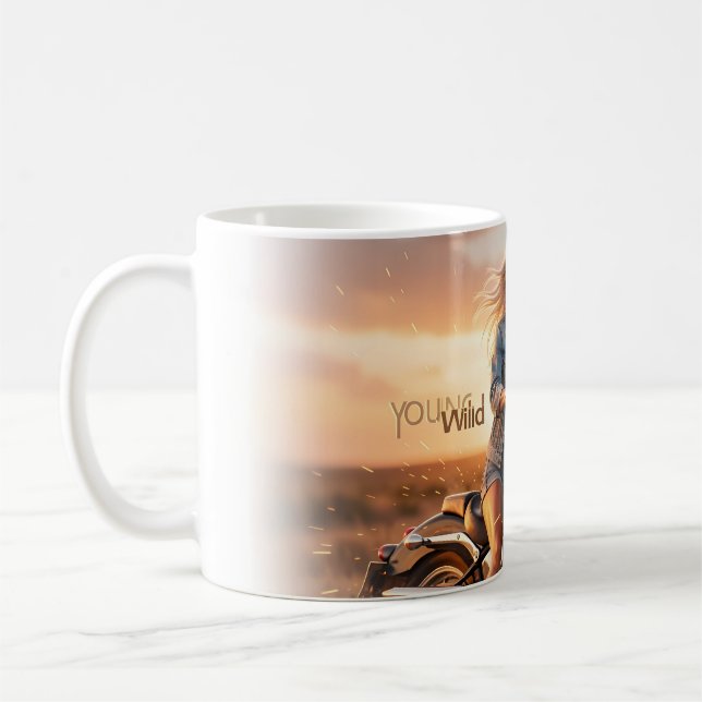 Tasse Wild Heart Ride au coucher du soleil (Gauche)