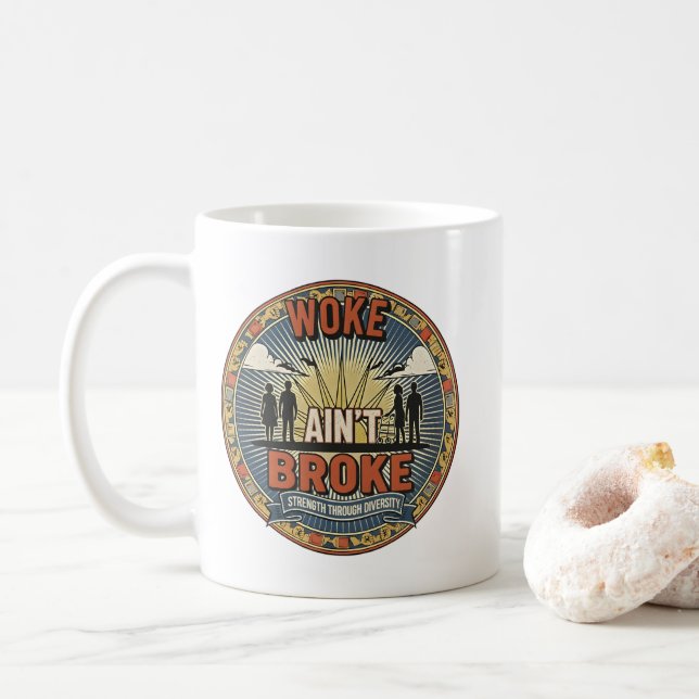 Tasse Woke n'est pas cassé (Avec donut)