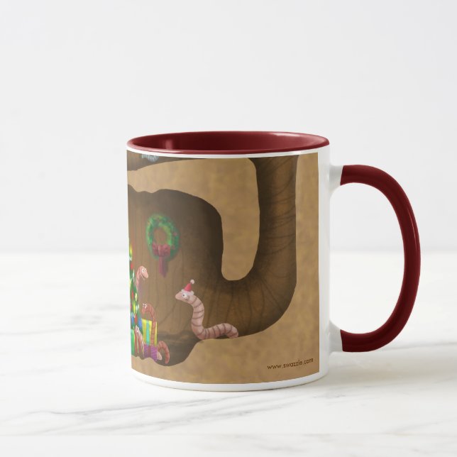 Tasse Wormy de Noël (Droite)