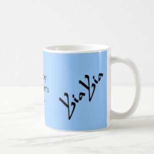 Tasse YiaYia pour la fête des Mères Bleue