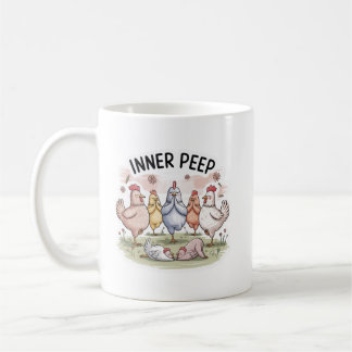Tasse « Yoga au poulet » drôle d'animal de ferme