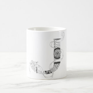 Tasse - Zenletter "J "