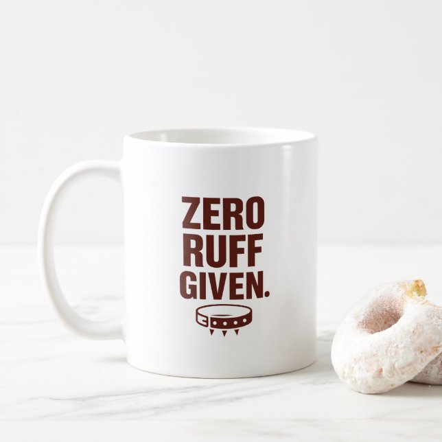 Tasse Zéro Foutaise – Tasse de café drôle et sarca (Avec donut)