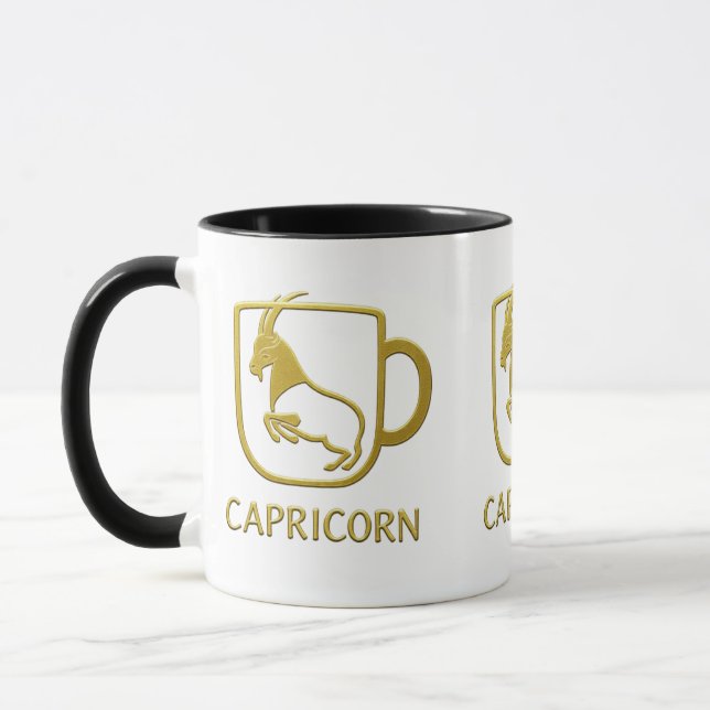 Tasse Zodiaque Doré Capricorne | (Gauche)