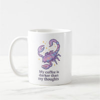 Tasse Zodiaque Scorpion – Mon café est plus sombre