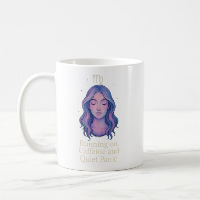Tasse Zodiaque Vierge – Fonctionnant à la caféine  (Gauche)