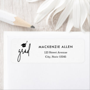 Tassel Hassle Editable Color Graduation Étiquette