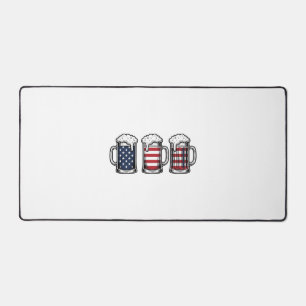 Tasses à bière patriotiques Conception de chemise 