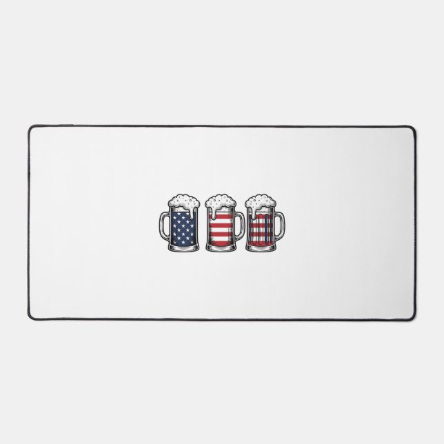 Tasses à bière patriotiques Conception de chemise  (Recto)