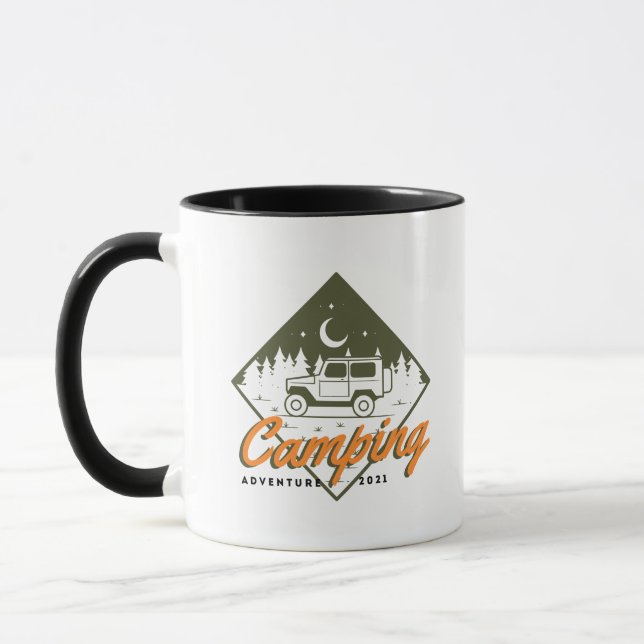 Tasses à café à motif d'aventure (Gauche)