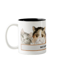 Tasses à café avec des chats drôles jouant au Mahj