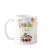 Tasses à café Cadeau pour les enseignants nom pers