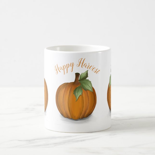 Tasses à café Citrouilles Peintes (Centre)